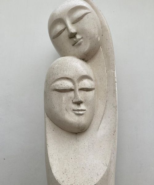 Balanced abstract figure in gentle posture